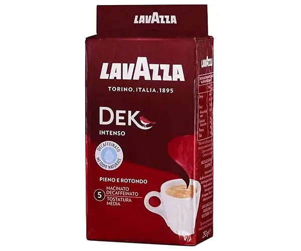 Кава мелена Lavazza DEK Intenso без кофеїну 250г.