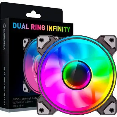Кулер до корпусу Gamemax (Dual Ring Infinity BK) - фото 7