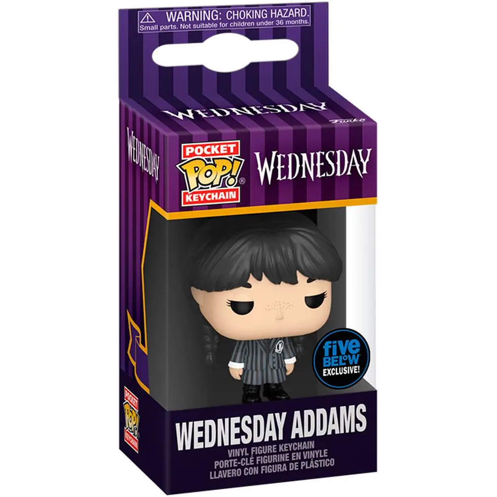 Фігурка-брелок Funko Pop! на кліпсі Венздей (81863) - фото 2