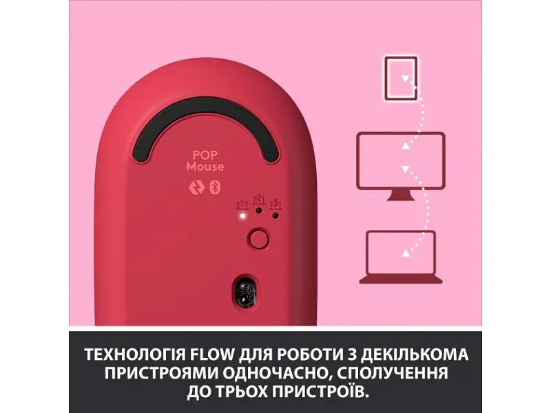 Миша Logitech POP Mouse Bluetooth Heartbreaker Rose (910-006548) - фото 10