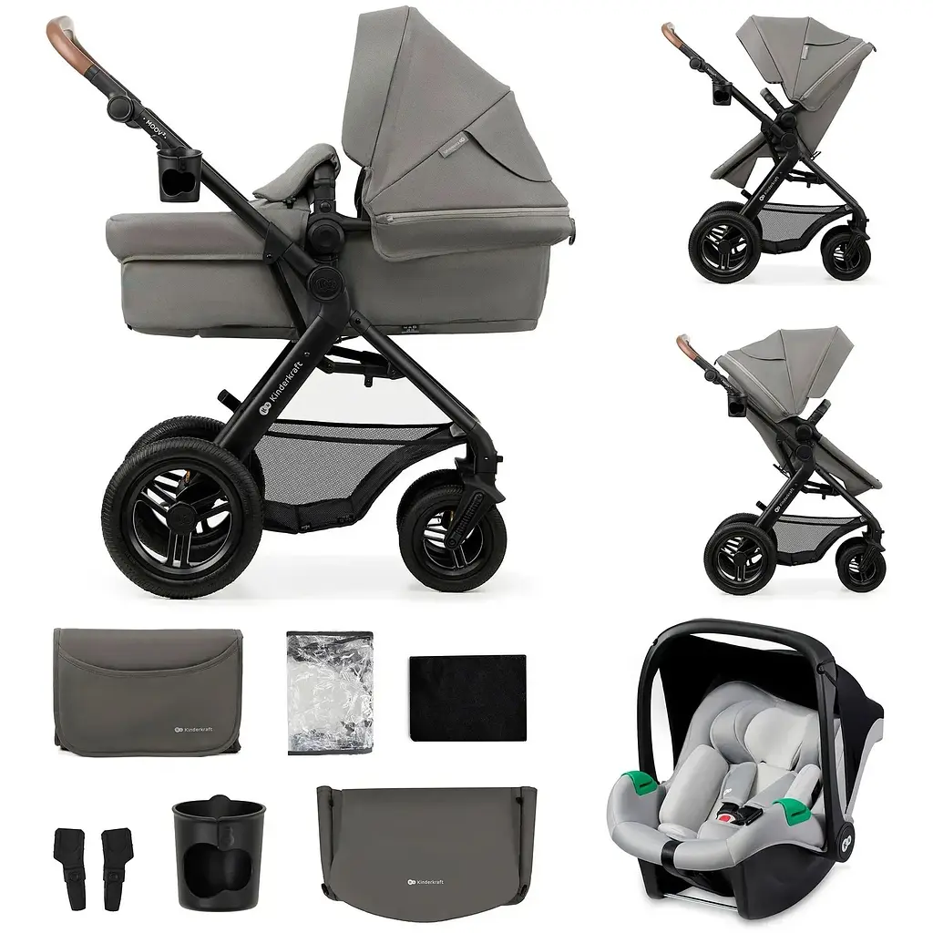 Коляска універсальна 3 в 1 Kinderkraft Moov 2 Air Light Gray (KSMOOV02LGR3000) - фото 9