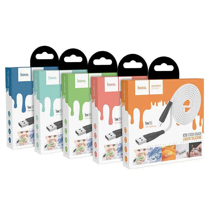 USB Cable Hoco X42 Soft Silicone Type-C White 1m - фото 2