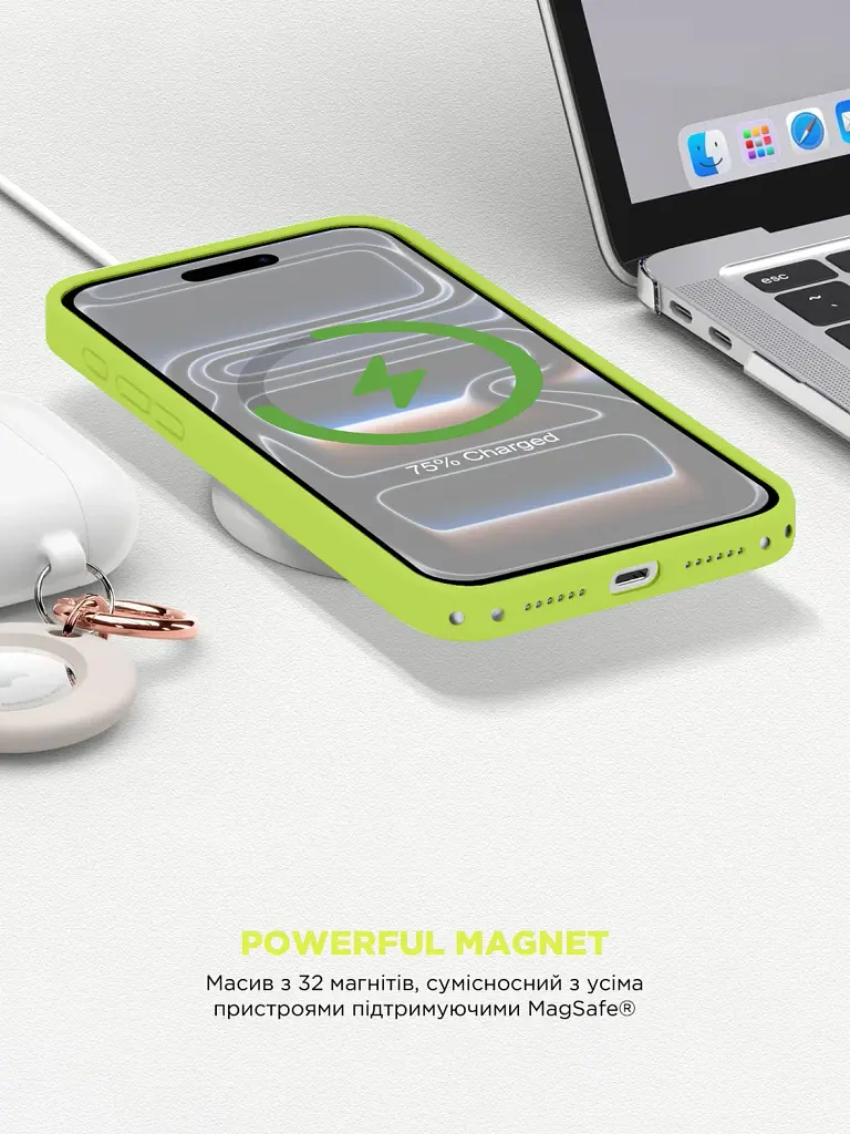 Чохол ArmorStandart ICON2 MagCase для Apple iPhone 17 Pro Max Neon Yellow - фото 8