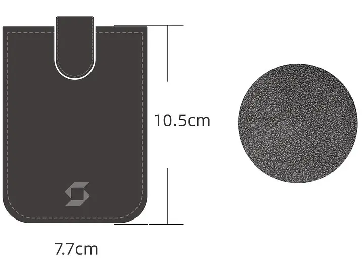 Кожаный чехол для Safepal S1 с штампованным логотипом S 2024 (SS1Leather) - фото 4