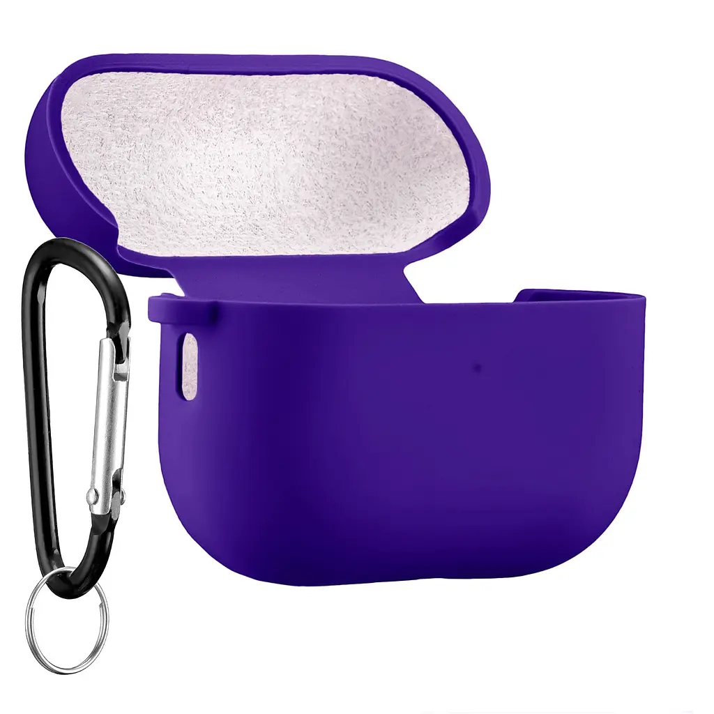 Чехол Silicone Case + Carbine для Apple AirPods Pro 2 Deep Purple [102097] - фото 2