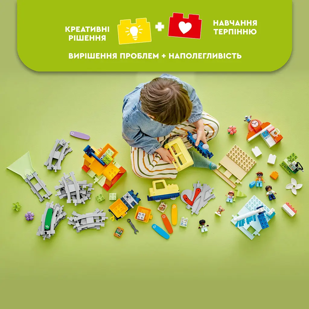 Конструктор LEGO DUPLO Town Большой интерактивный общественный поезд 103 детали (10428) - фото 9