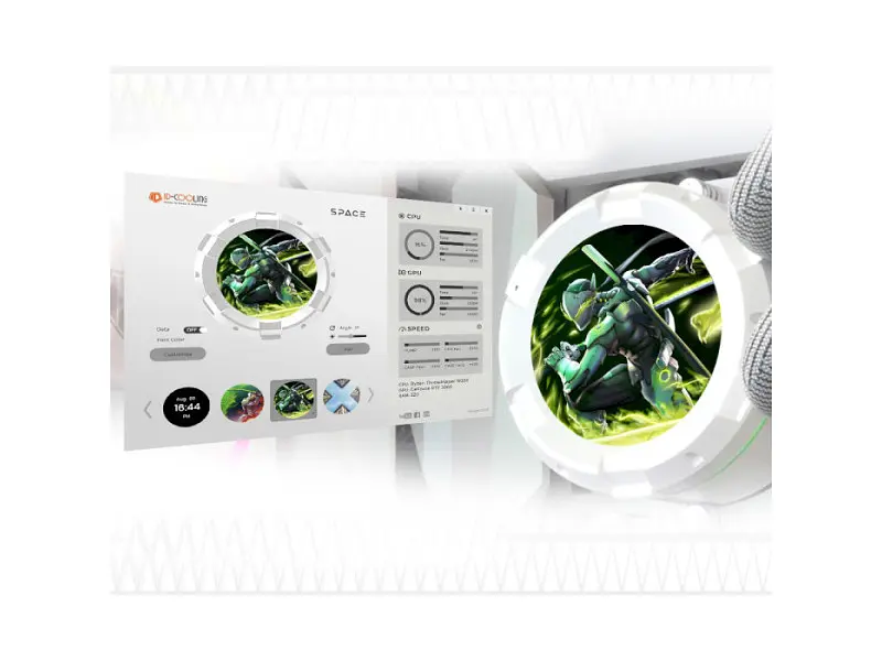 Водяне охолодження ID-COOLING Space LCD SL240 White - фото 9