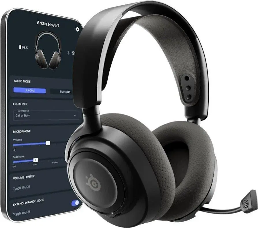 Навушники SteelSeries Arctis Nova 7P Wireless Gen 2 Black (61744) - фото 7