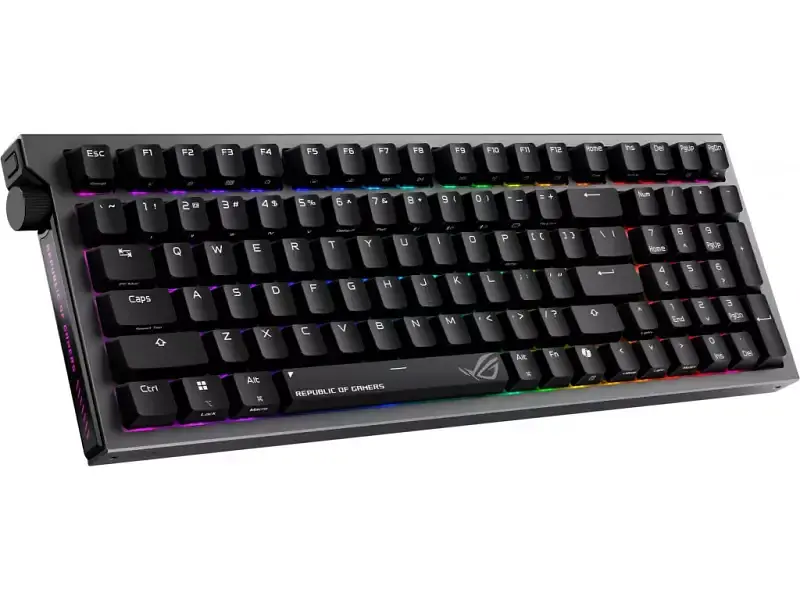 Клавіатура Asus ROG Strix Morph 96 Wireless NX Snow V2 Black (90MP04IF-BKMA03) - фото 3