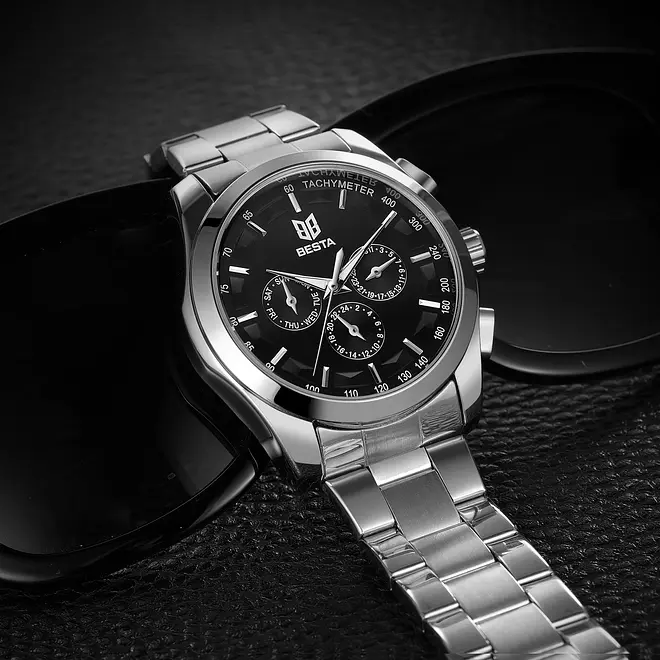 Годинник Besta Walker Elastic Black, 2 ремінця - фото 6