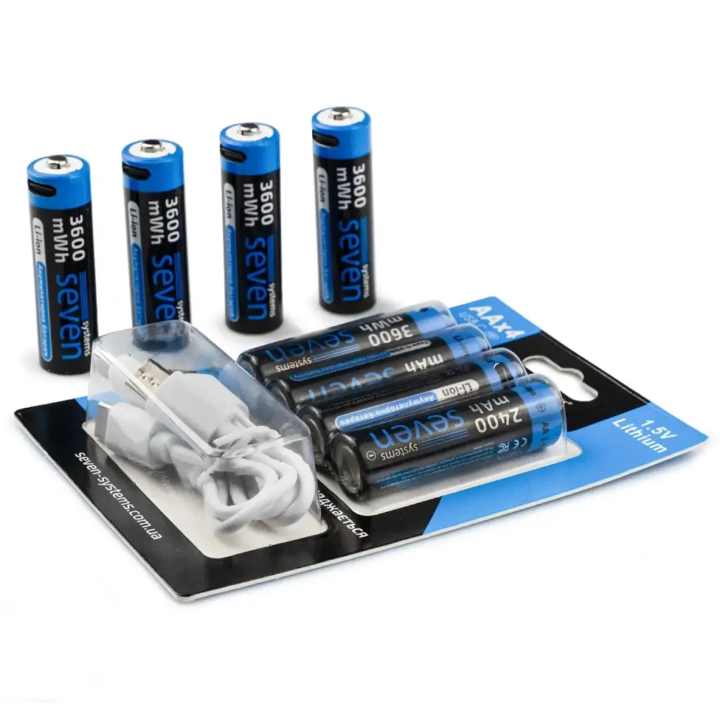 Акумулятор SEVEN Systems SEVENAA1.5VLi-ion4 - фото 2