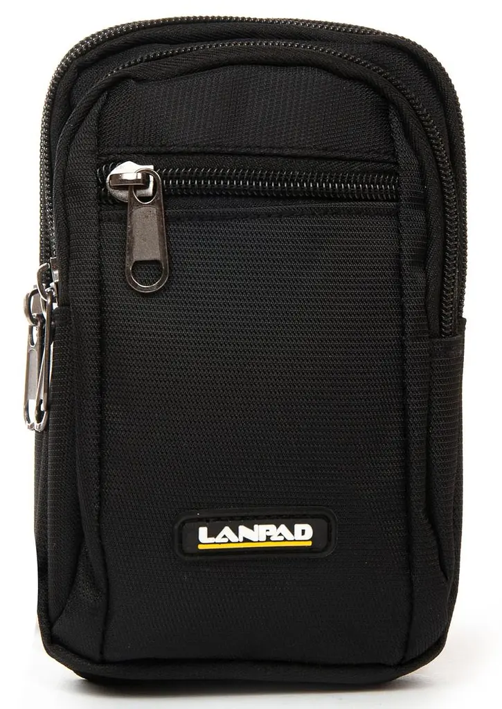 Сумка чоловіча Lanpad тканинна Чорний (LAN6195 black)