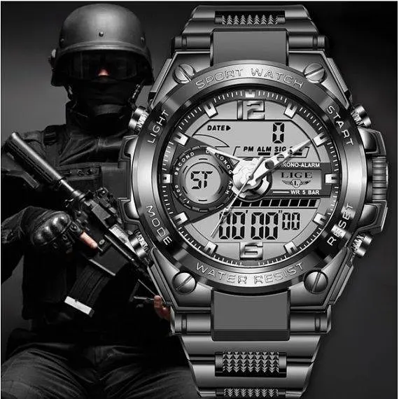 Часы мужские наручные Lige Sport - фото 7