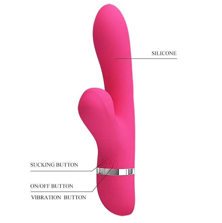 Вібратор PRETTY LOVE - Willow, 7 vibration functions 4 sucking functions PRETTY LOVE BI-014916 101956 - фото 4
