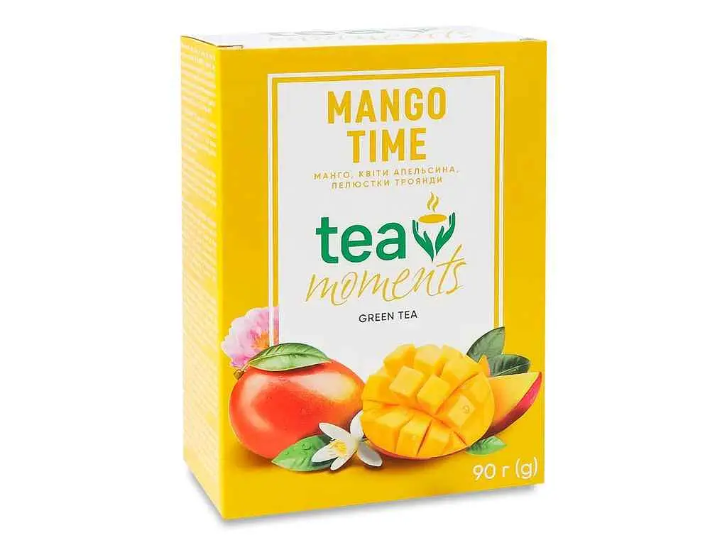 Чай фасований зелений Tea Moments 90 г Mango Time