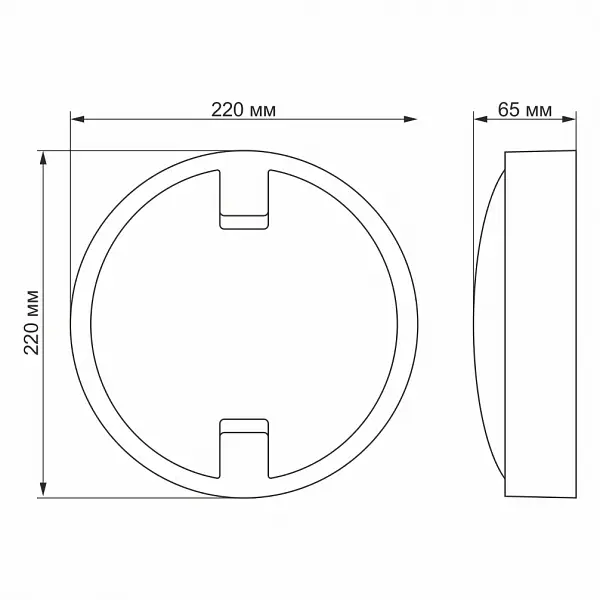 LED світильник IP65 круглий VIDEX 18W 5000K сенсорний - фото 5