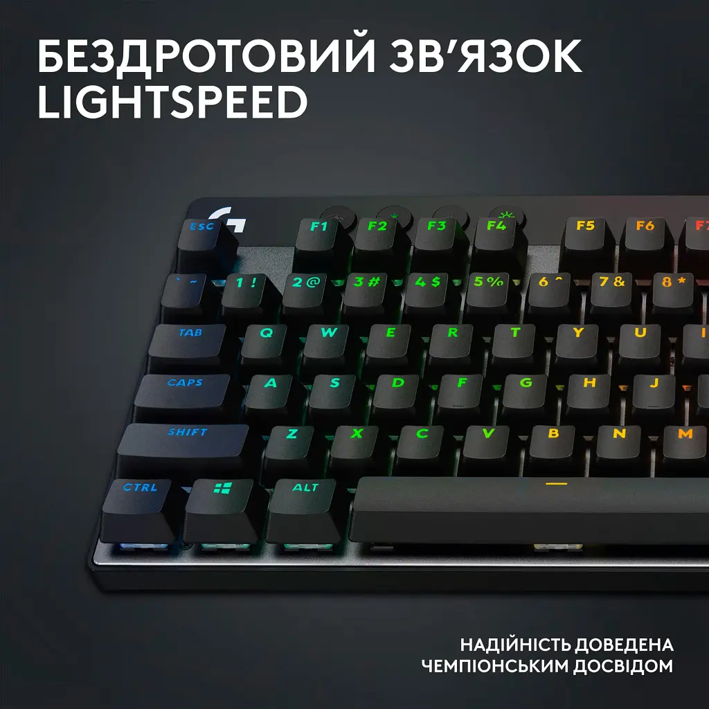 Клавиатура Logitech G PRO X TKL LightSpeed Tactile Black (920-012136) [94305] - фото 11
