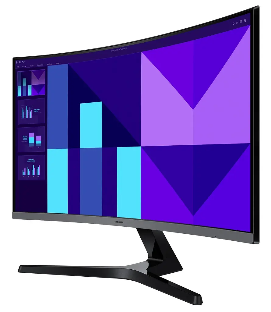 Монiтор Samsung 27" Essential S3 S27D390G (LS27D390GAIXUA) VA Black Curved 100Hz - фото 4