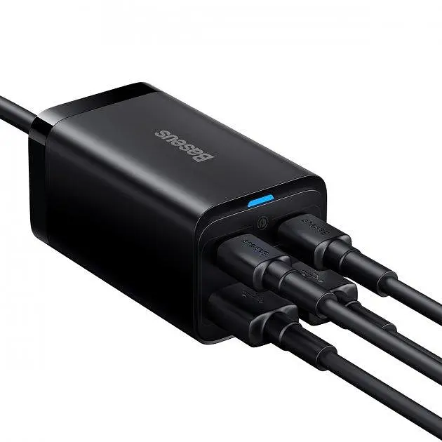 Блок зарядного устройства Baseus GaN3 Pro Desktop Fast Charger 4 порта 65 W (CCGP040101) - фото 2