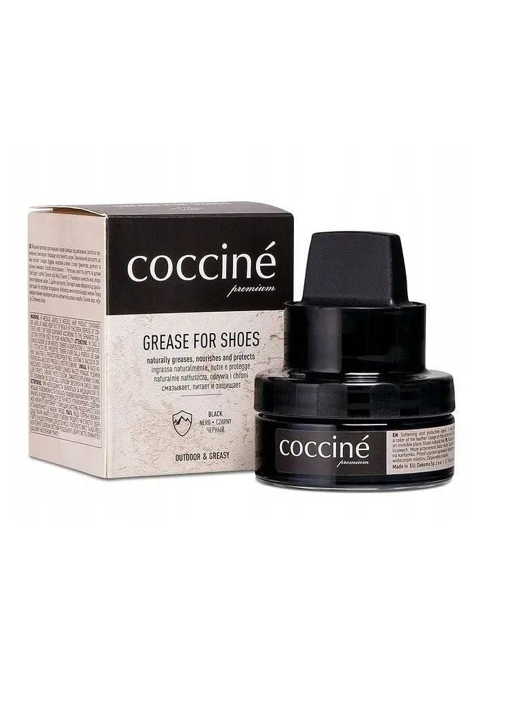 Жир Coccine Grease For Shoes для взуття, чорний, 50 мл