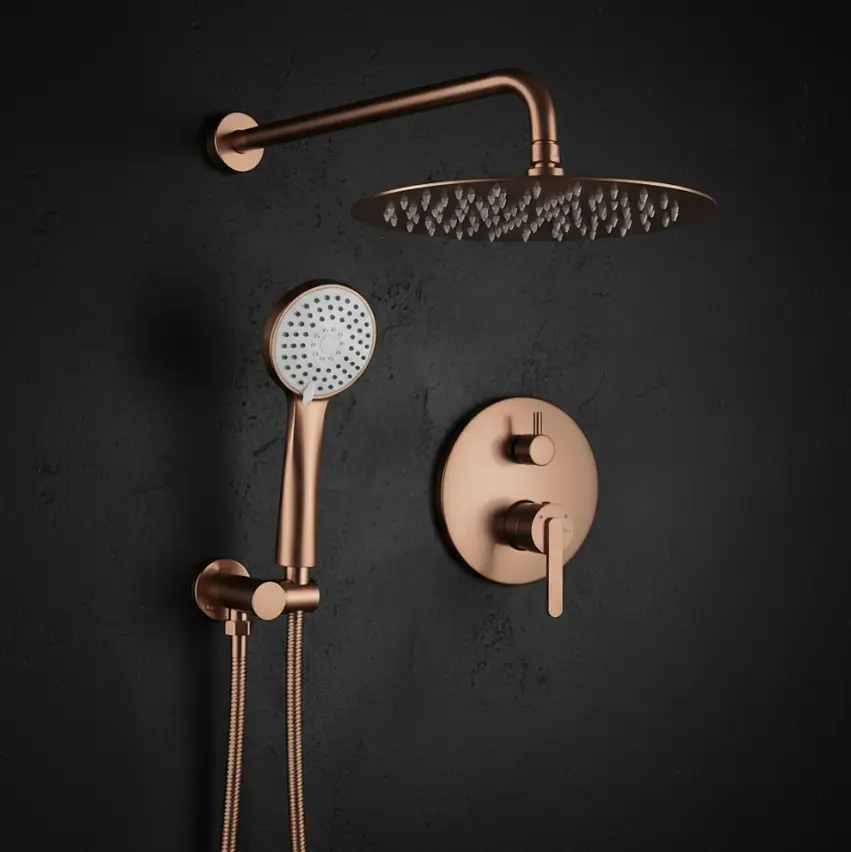 Душова система прихованого монтажу Rea Ontario + Box brushed copper REA-P5650 - фото 2