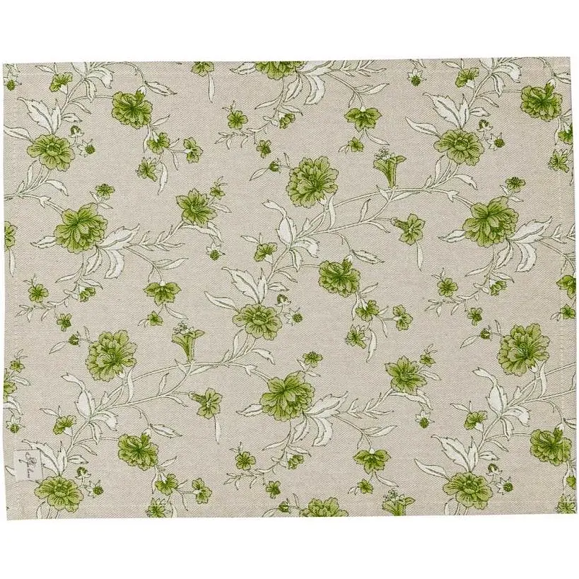 Салфетка сервировочная Прованс Хозяйка Цветы 45х35 см зеленая (31522) - фото 2