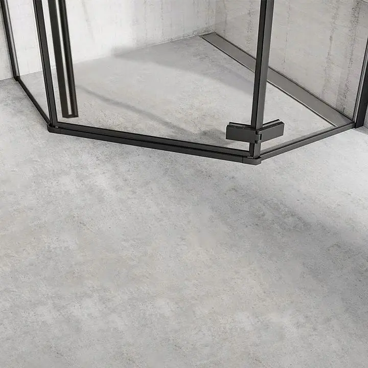 Душова кабіна Rea Diamond 90x90 black mat REA-K5622, Чорний матовий, Універсальна, прозорий - фото 6