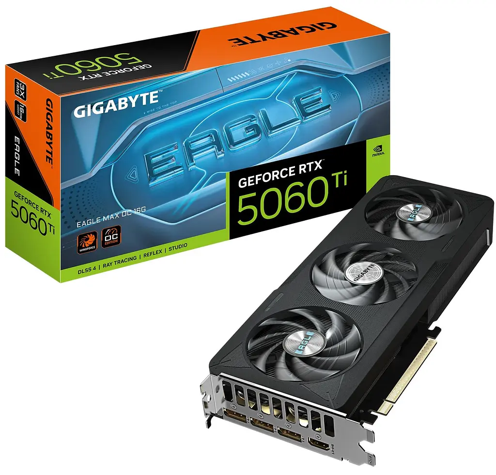 Відеокарта Gigabyte RTX 5060 Ti 16GB EAGLE MAX OC (GV-N506TEAGLEMAX OC-16GD) (GDDR7, 128 bit, PCI-E v5.0 x8) - фото 10