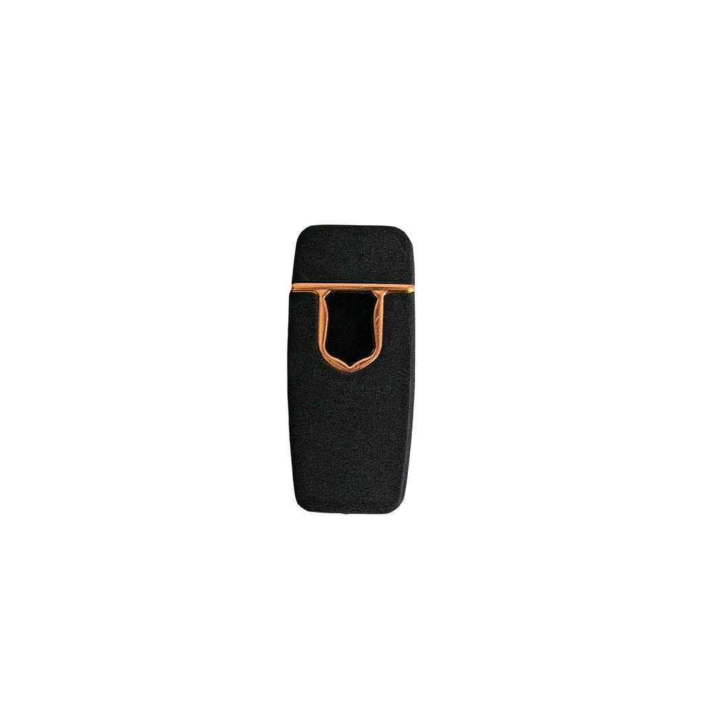 Електрозапальничка чорна USB сенсорна запальничка юсб подарункова запальничка спіральна Lighter 711 - фото 6