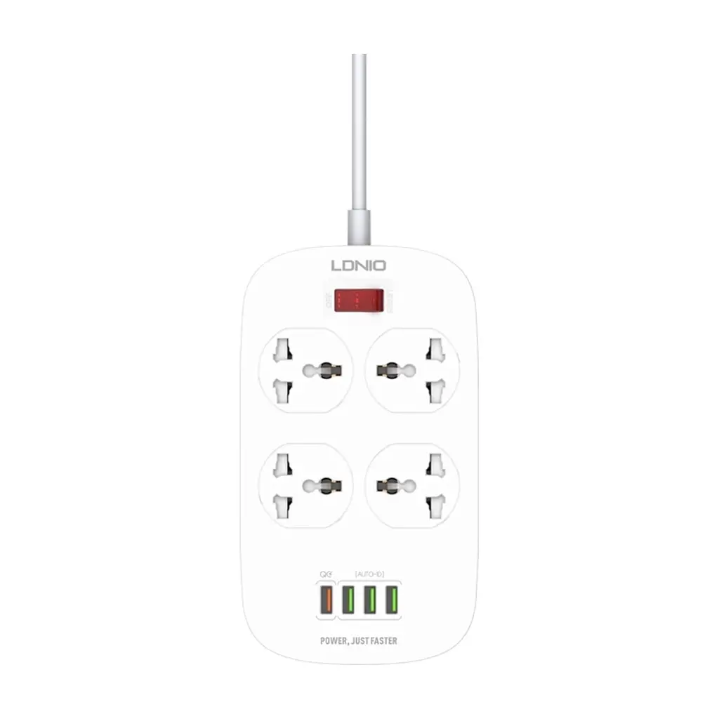 Сетевой фильтр питания LDNIO SC4407Q 4роз. 4USB 2м (SC4407Q) - фото 2