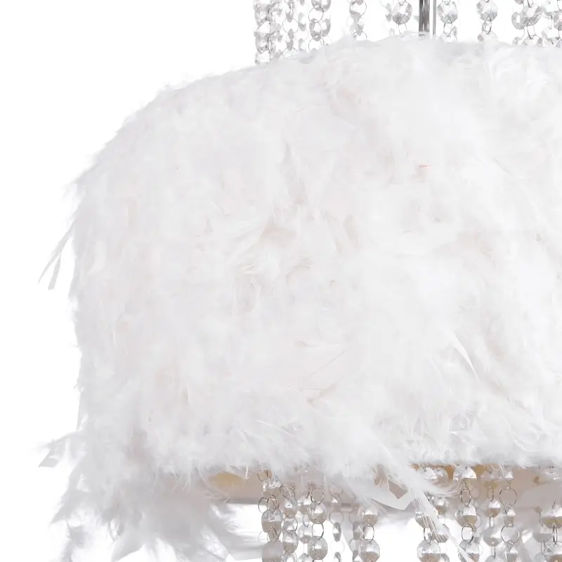 Люстра подвесная Brille прованс с абажуром E14 60W WH (BL-095S/3) - фото 2