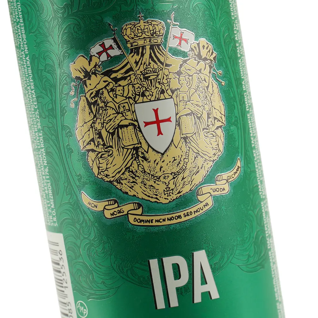 Пиво Templarske IPA светлое фильтрованное 6% 0.5 л - фото 5