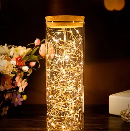 Светодиодная декоративная гирлянда Роса 100 Led 10 м теплый белый - фото 2