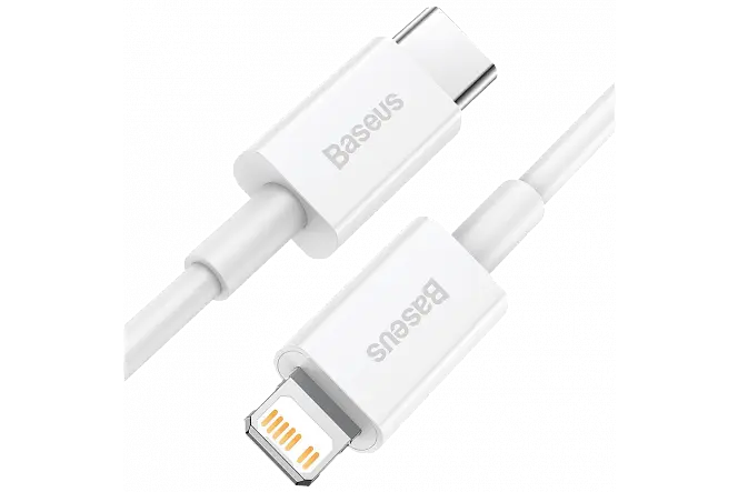 Кабель Baseus Superior Series Fast Charging Cable Type-C to Lightning PD 20W 0.25m CATLYS-02 White - фото 2