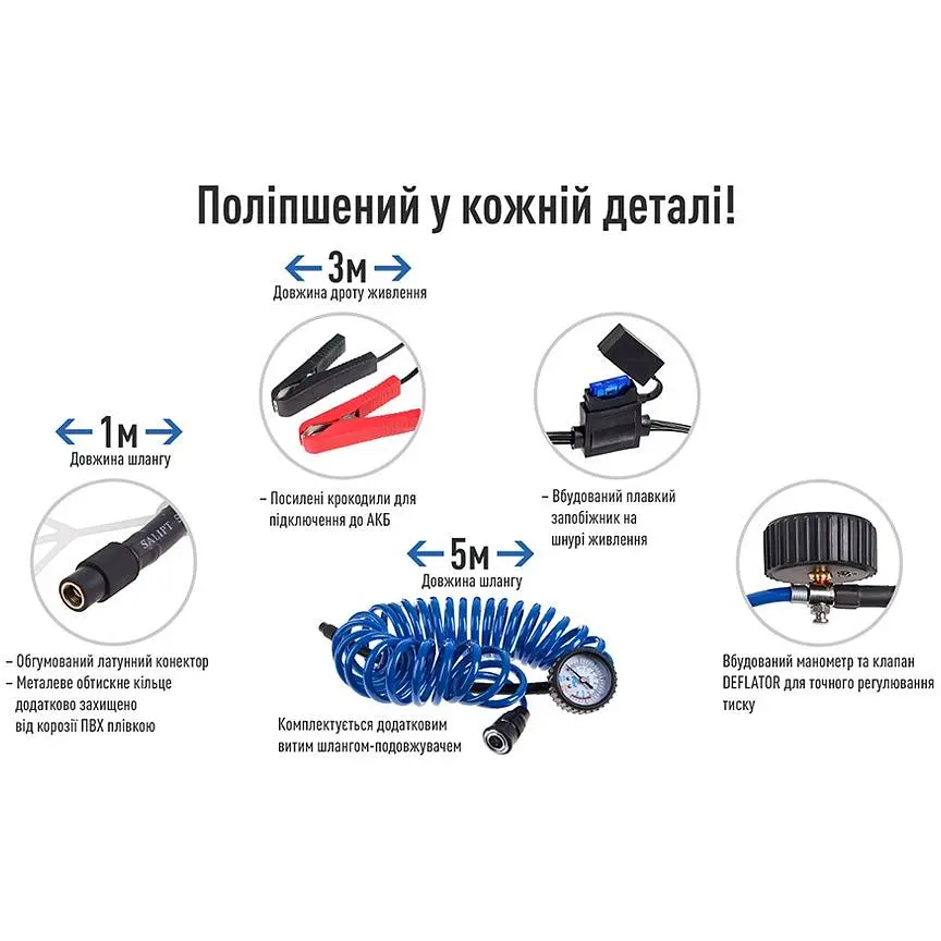 Компресор Vitol  K-55 150psi 5 м (K-55) - фото 4