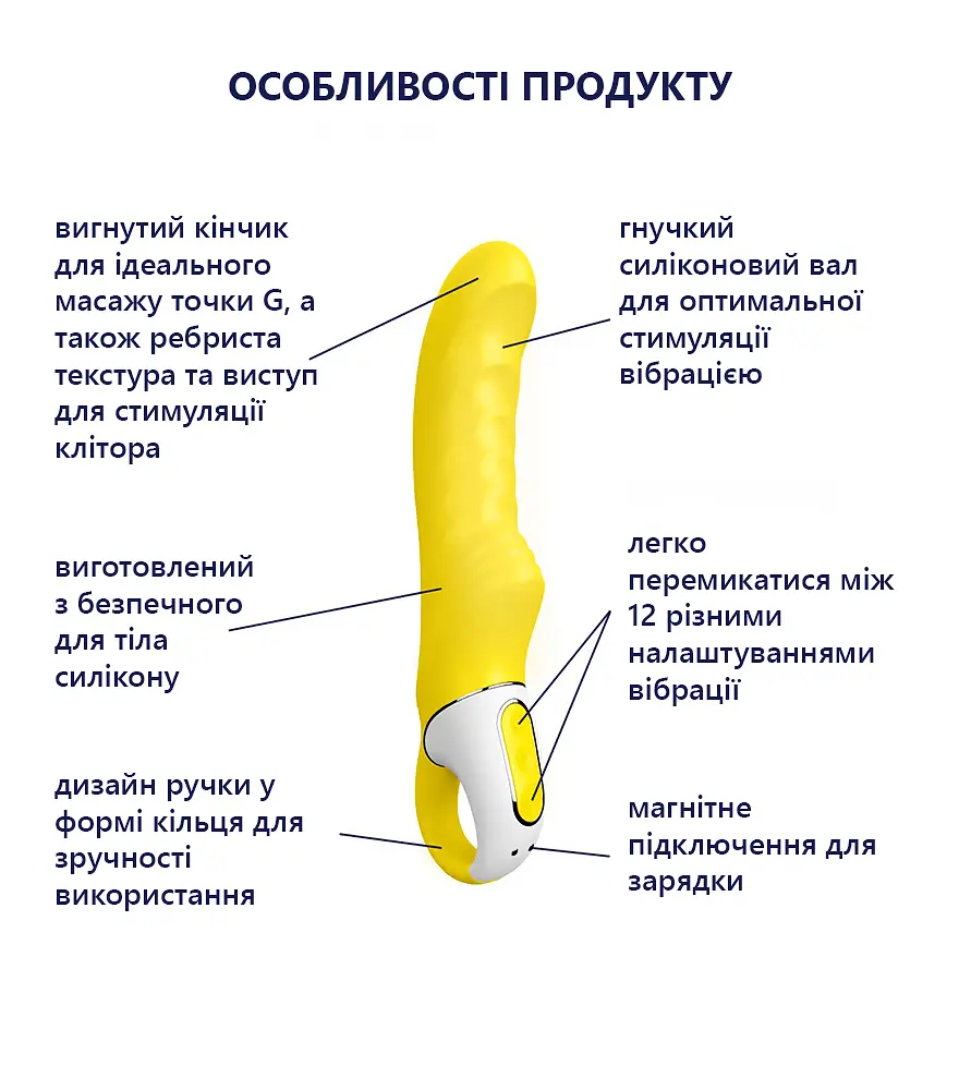 Вібратор Satisfyer Yummy Sunshine, 22.5 см - фото 3