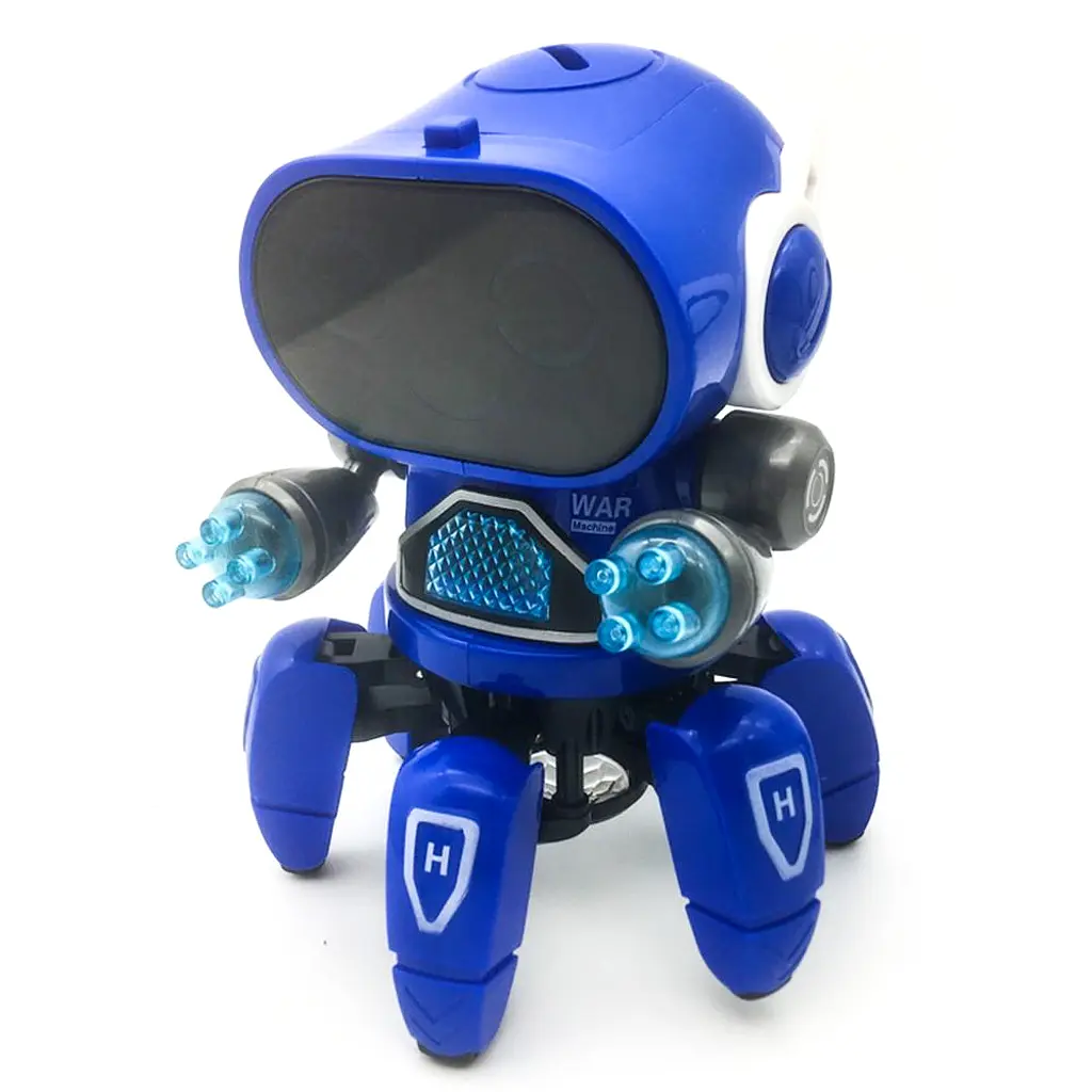 Інтерактивний танцювальний робот музичний світиться 16 см BOT ROBOT ZR142 синій - фото 2