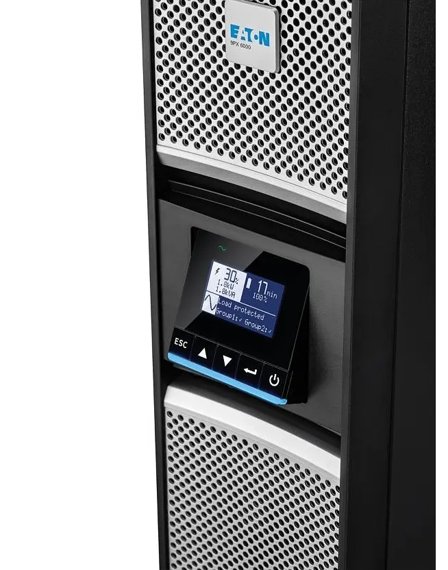 Eaton Джерело безперебійного живлення 9SX, 6000VA/6000W, RT3U, LCD, USB, RS232, 8xC13, 2xC19 - фото 8