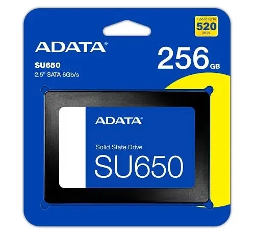 Твердотільний накопичувач SSD 256Gb, Ultimate SU650, SATA3, 2.5", 3D TLC, 520/450 МБ/с ADATA teh0019730 - фото 2