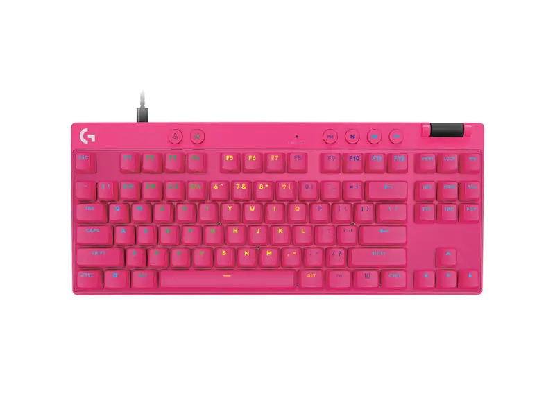 Клавіатура Logitech G Pro X TKL Rapid Linear Magenta (920-013253)