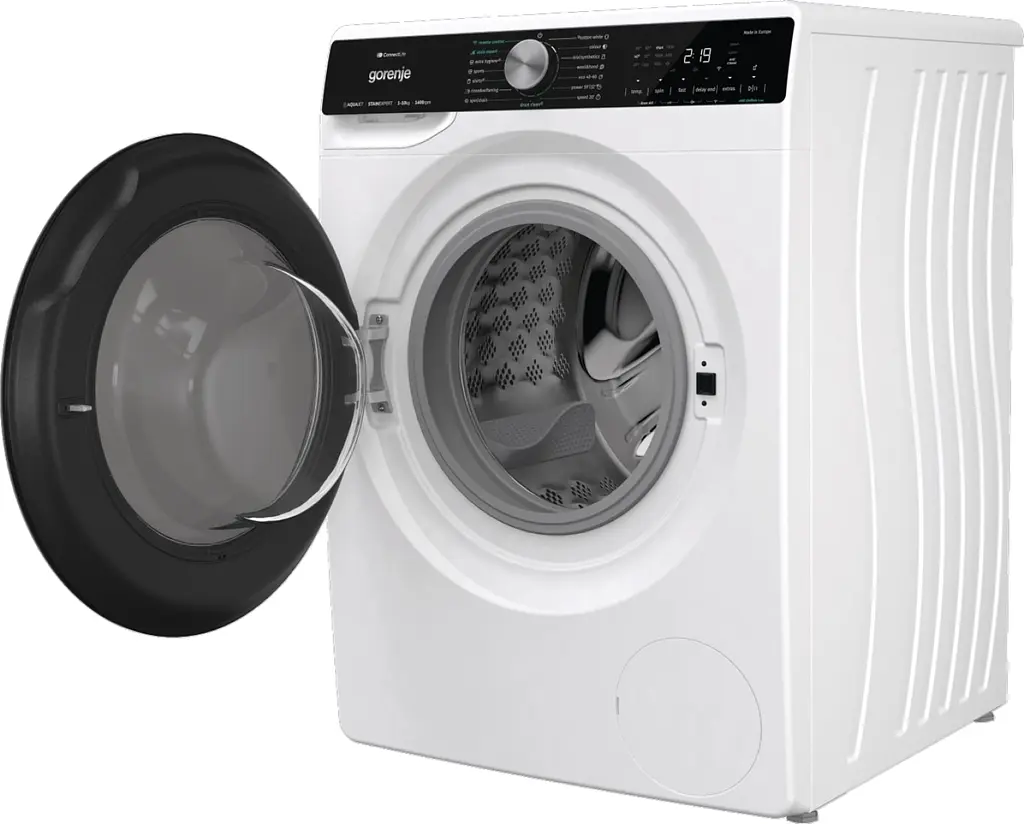 Пральна машина Gorenje фронтальна 10 кг 1400 A+++ 60 см дисплей інвертор пара Wi-Fi підсвітка барабану білий - фото 5