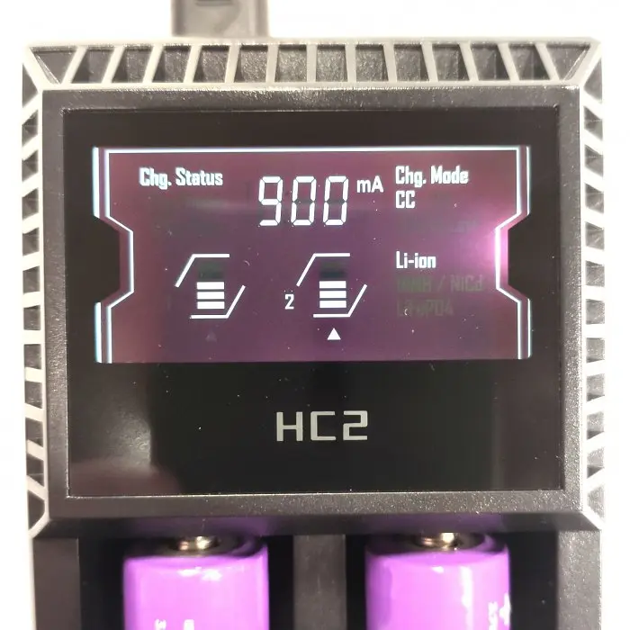 Зарядное устройство для аккумуляторов HC2 Charger на 2 аккумулятора 18650 и других - фото 7