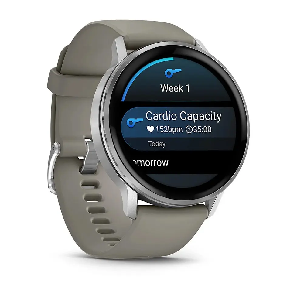 Смарт-годинник Garmin Venu 4 45mm Silver Bezel with Silver Gray Silicone Band (010-03014-01) - фото 6
