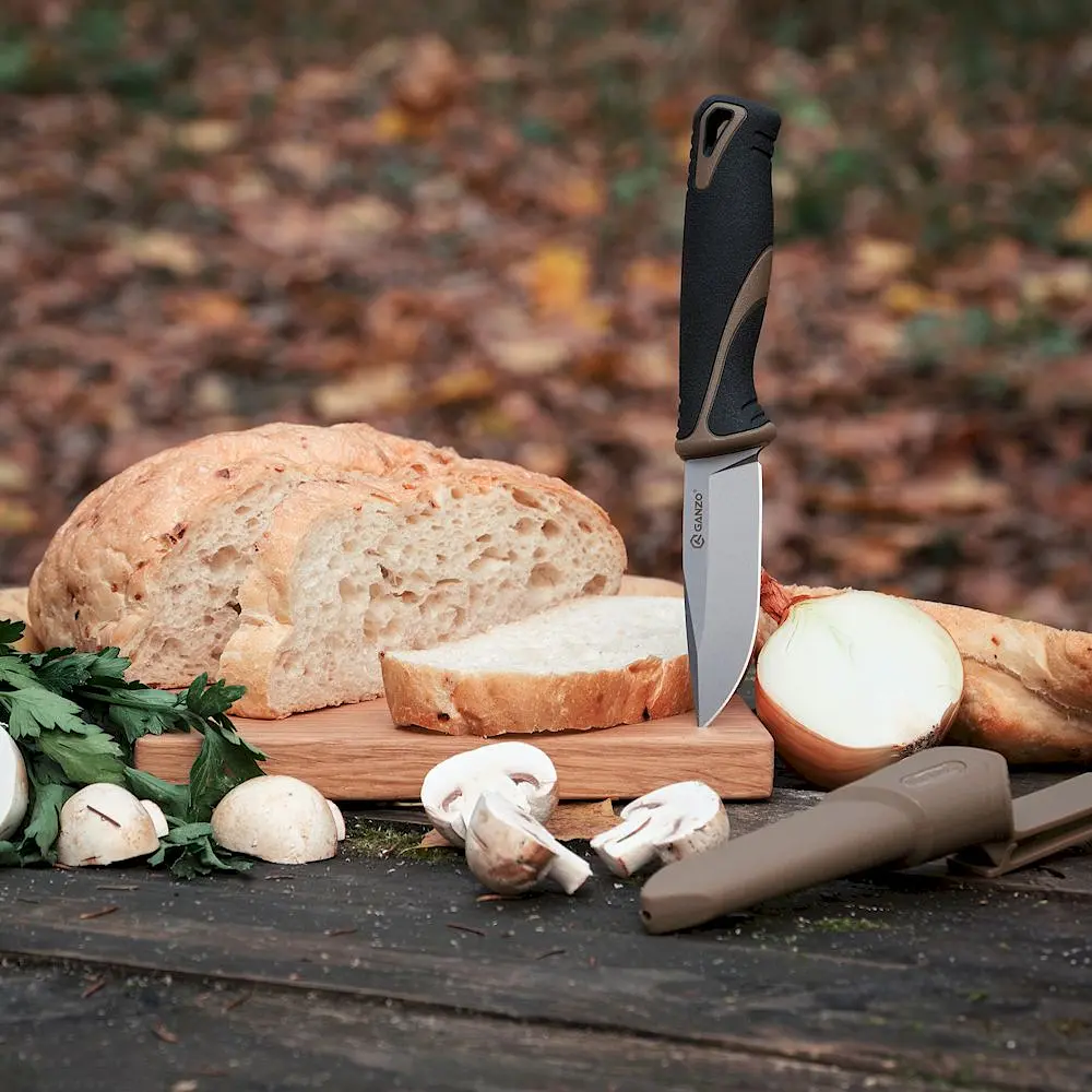 Ніж Ganzo G807-DY з ножнами бежевий - фото 10