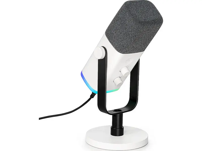 Мікрофон студійний/ для стрімінгу, подкастів Fifine AmpliGame AM8W White - фото 3