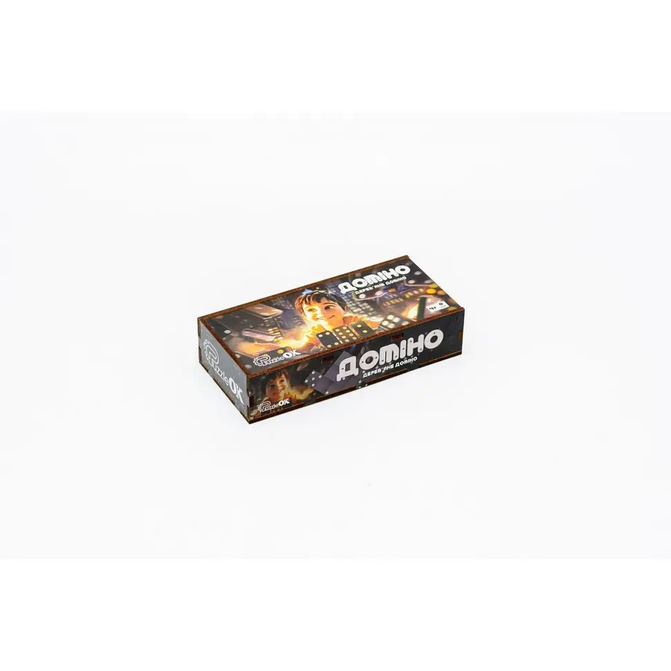 Деревянная настольная игра PuzzleOk Домино 28 элементов (Puz-22929) - фото 3