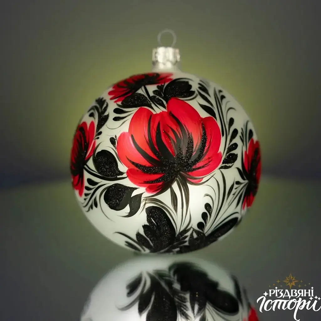 Набір ялинкових куль Різдвяні історії Петриківка. Набір осінній 10 см (4820001165371) - фото 8