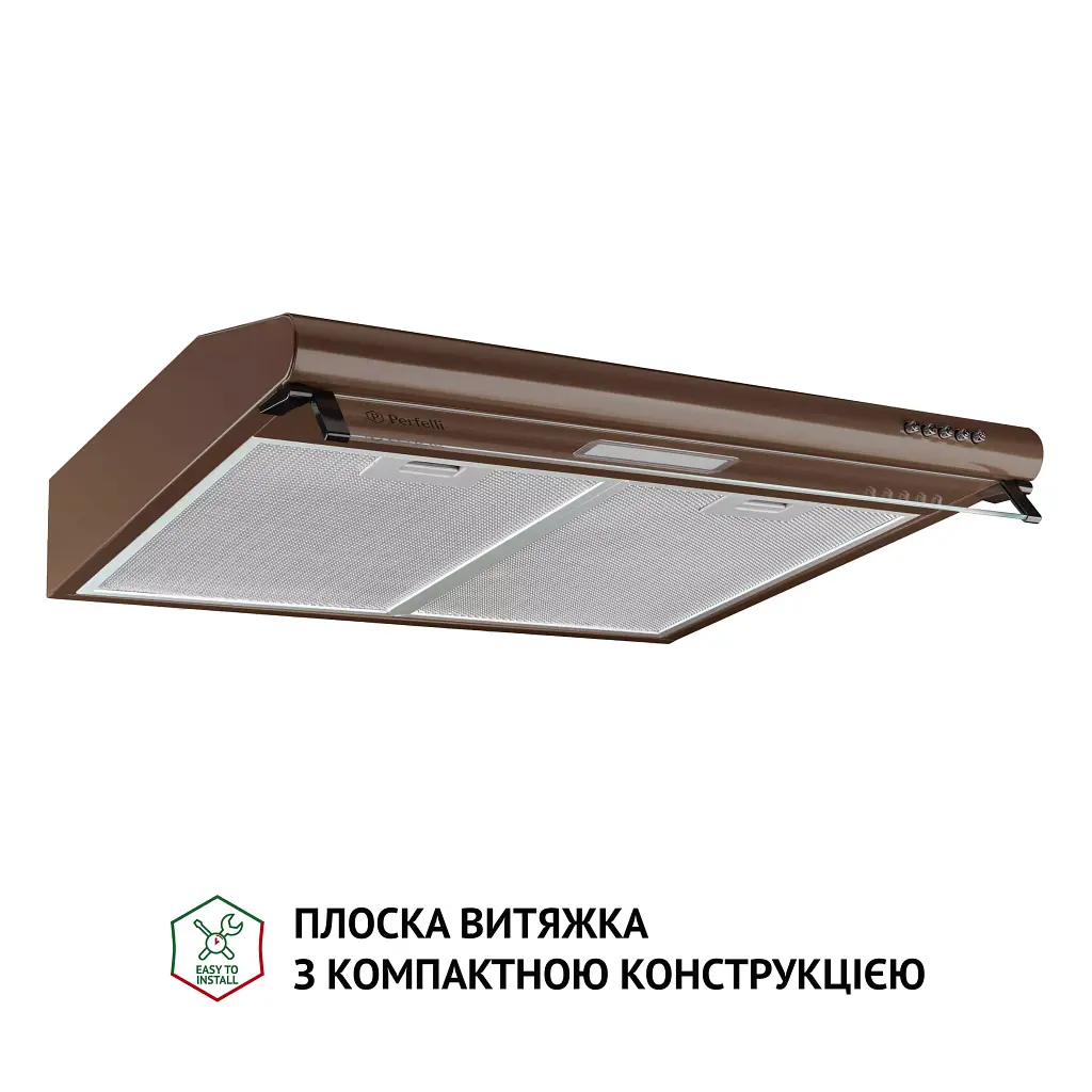 Витяжка плоска Perfelli PL 6144 Dark BR LED - фото 2