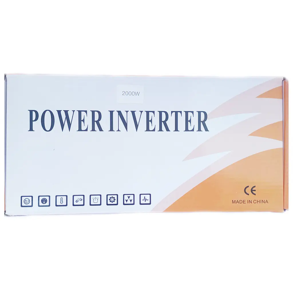 Автомобильный инвертор Solar Power Inverter 010 модифицированная синусоида Red 2 розетки 4 USB экран прикуриватель с 12V на 220V 2000W (11037) - фото 6