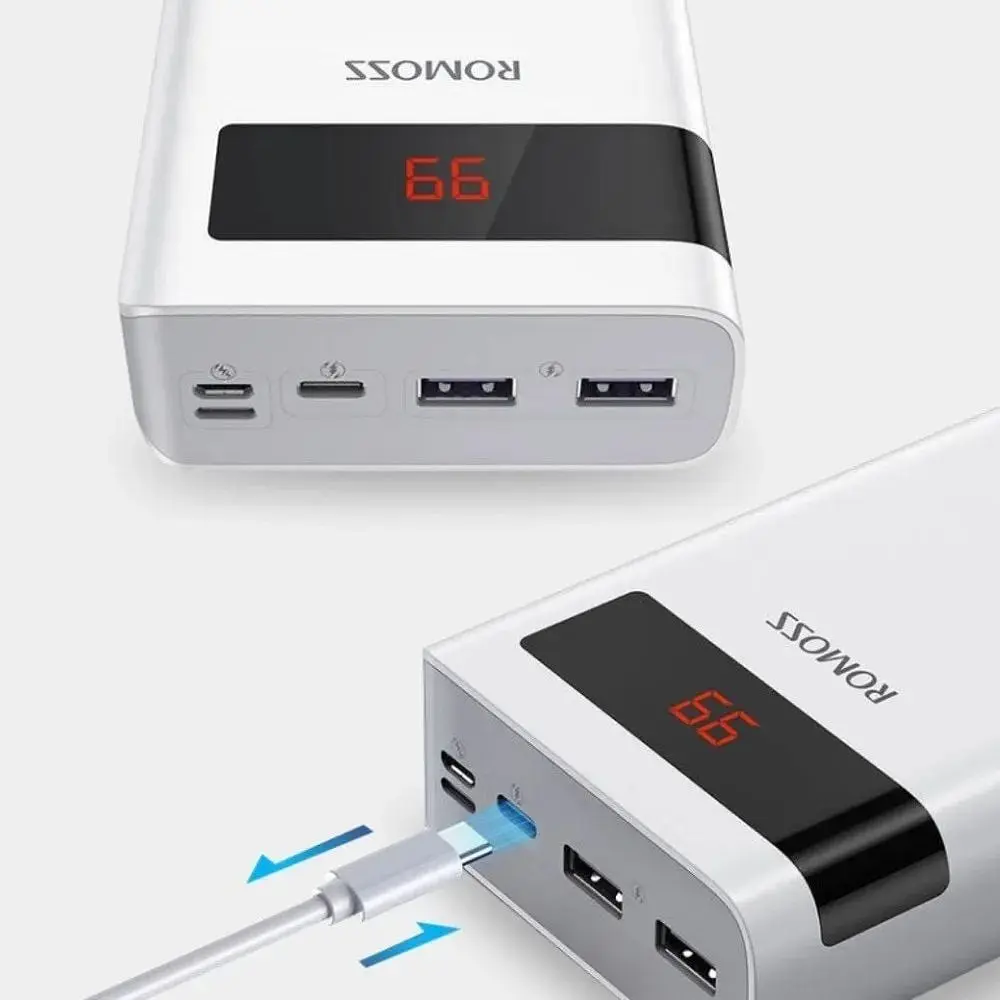 Павербанк Romoss 30000 mAh 30W Sense 8PS Pro білий (PHP30-892-1133H)  - фото 3
